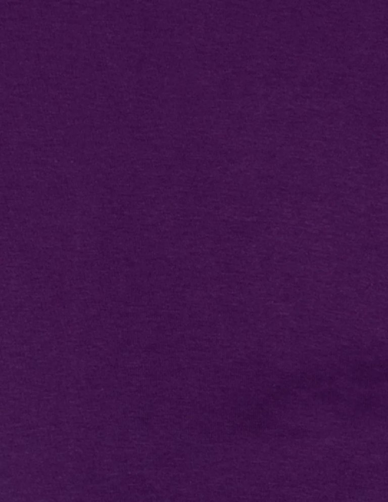 Solid Color Boho Sweatpants - Dark-Purple