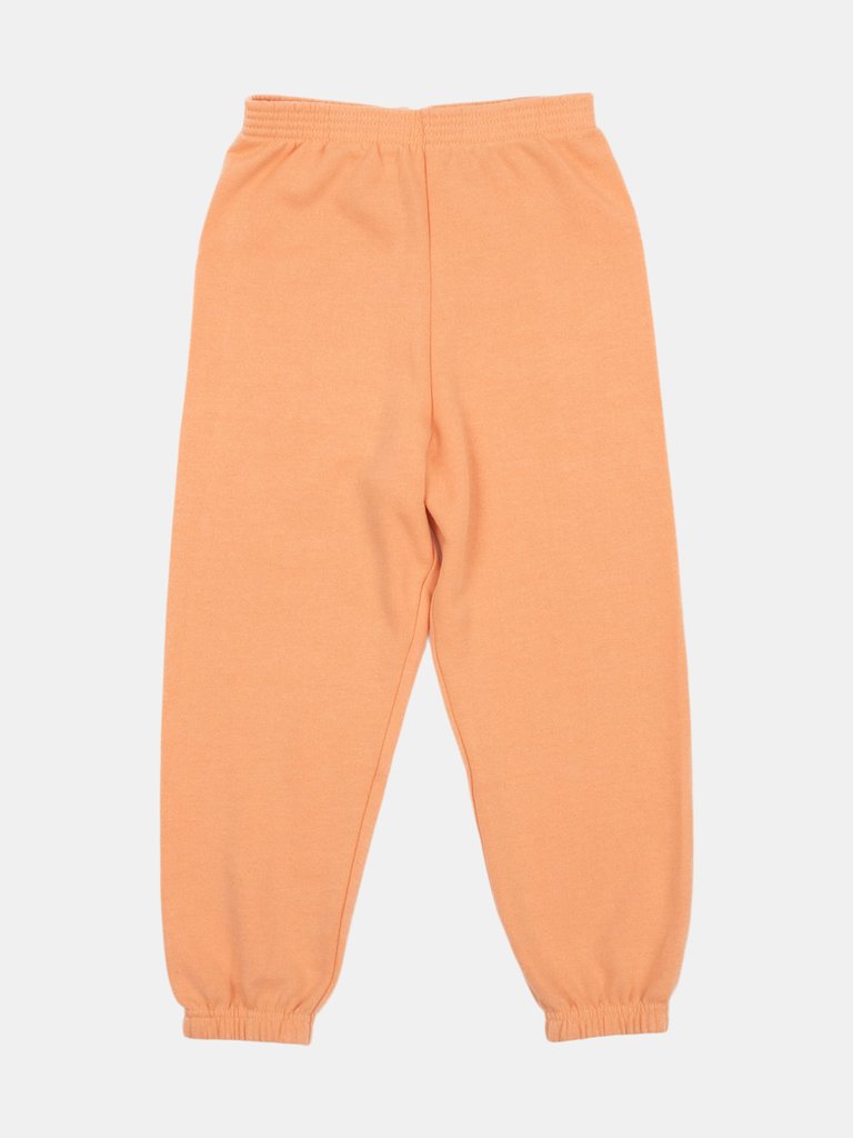 Solid Color Boho Sweatpants - Peach-Pink
