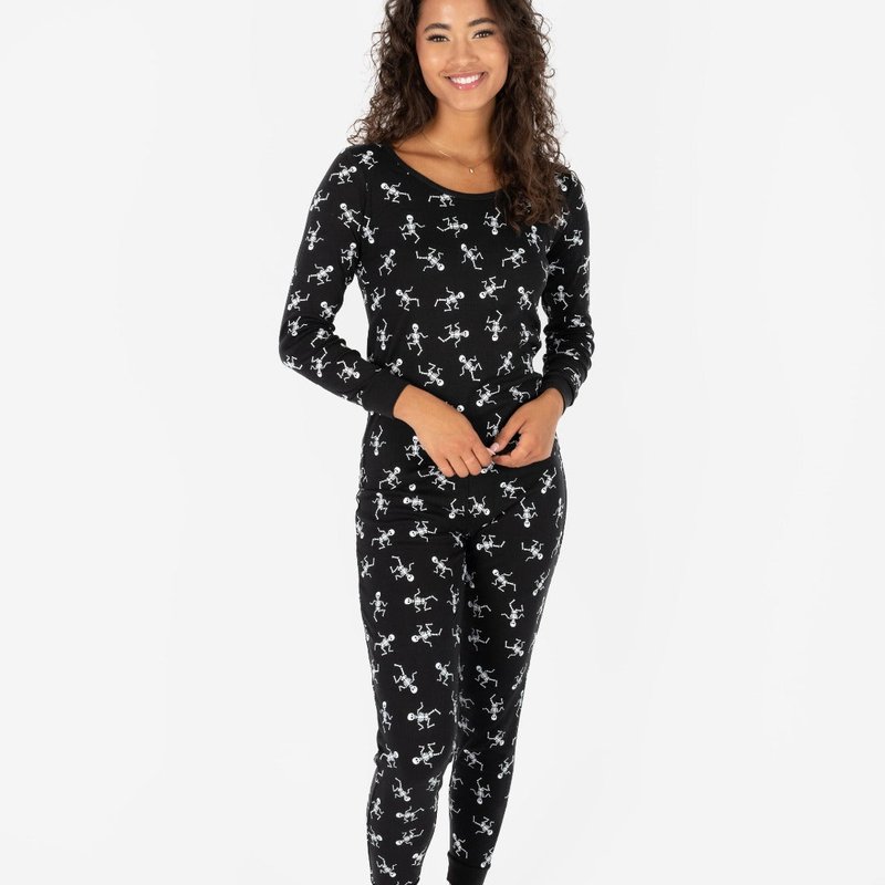Leveret Women's Halloween Pajamas In Black