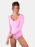 Women's Long Sleeve Leotard - Pink