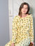 Womens Loose Fit Food Pajamas - avocado-yellow