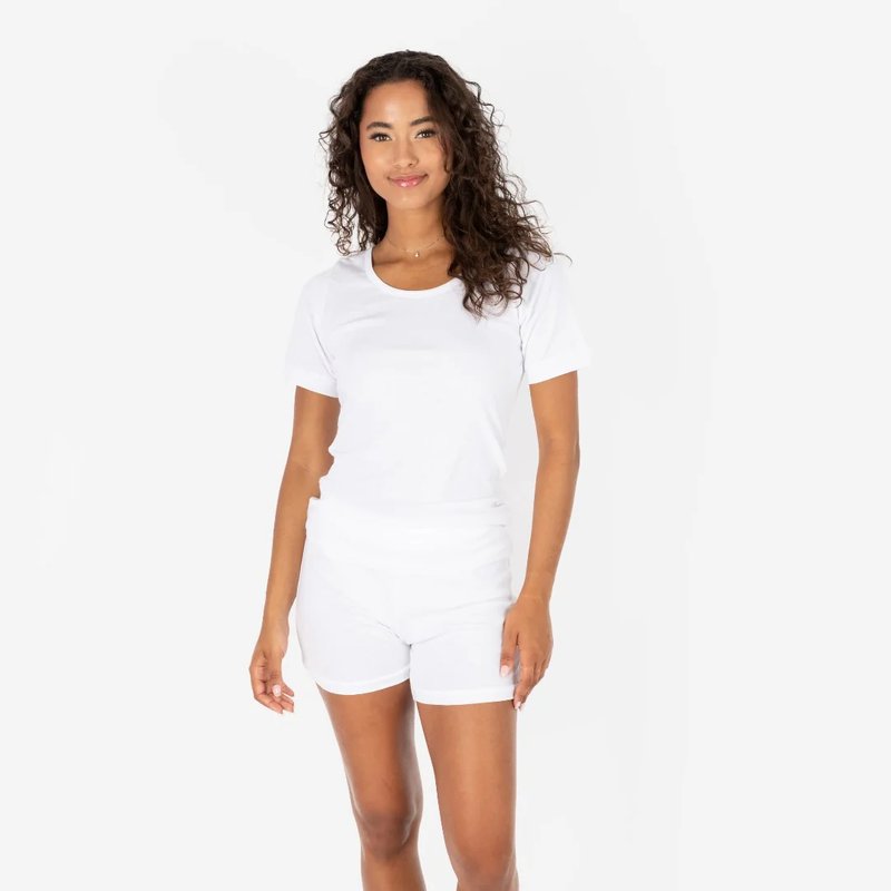 Leveret Womens Short Pajamas In White