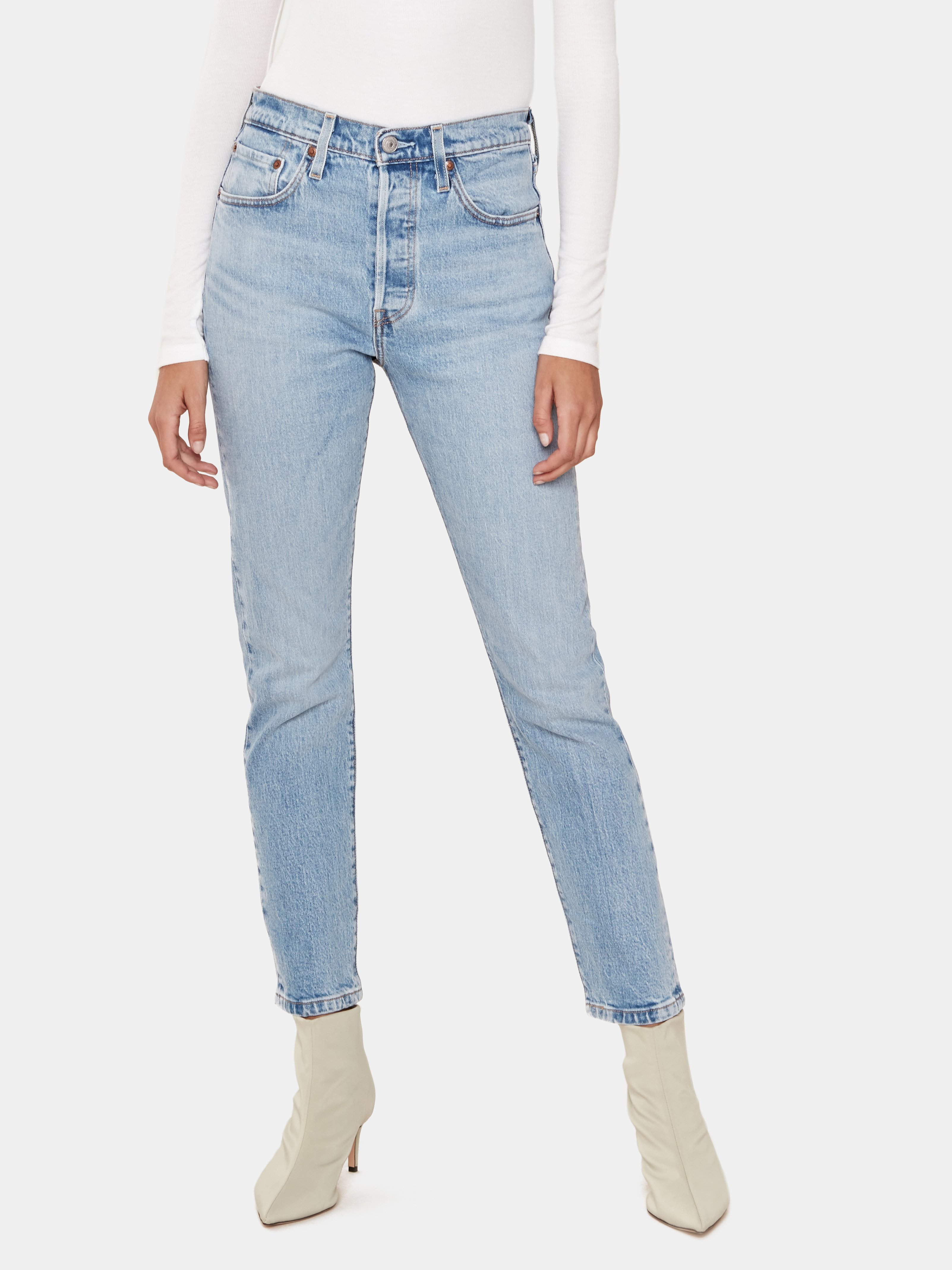 501 High Rise Ankle Cut Skinny Jeans 