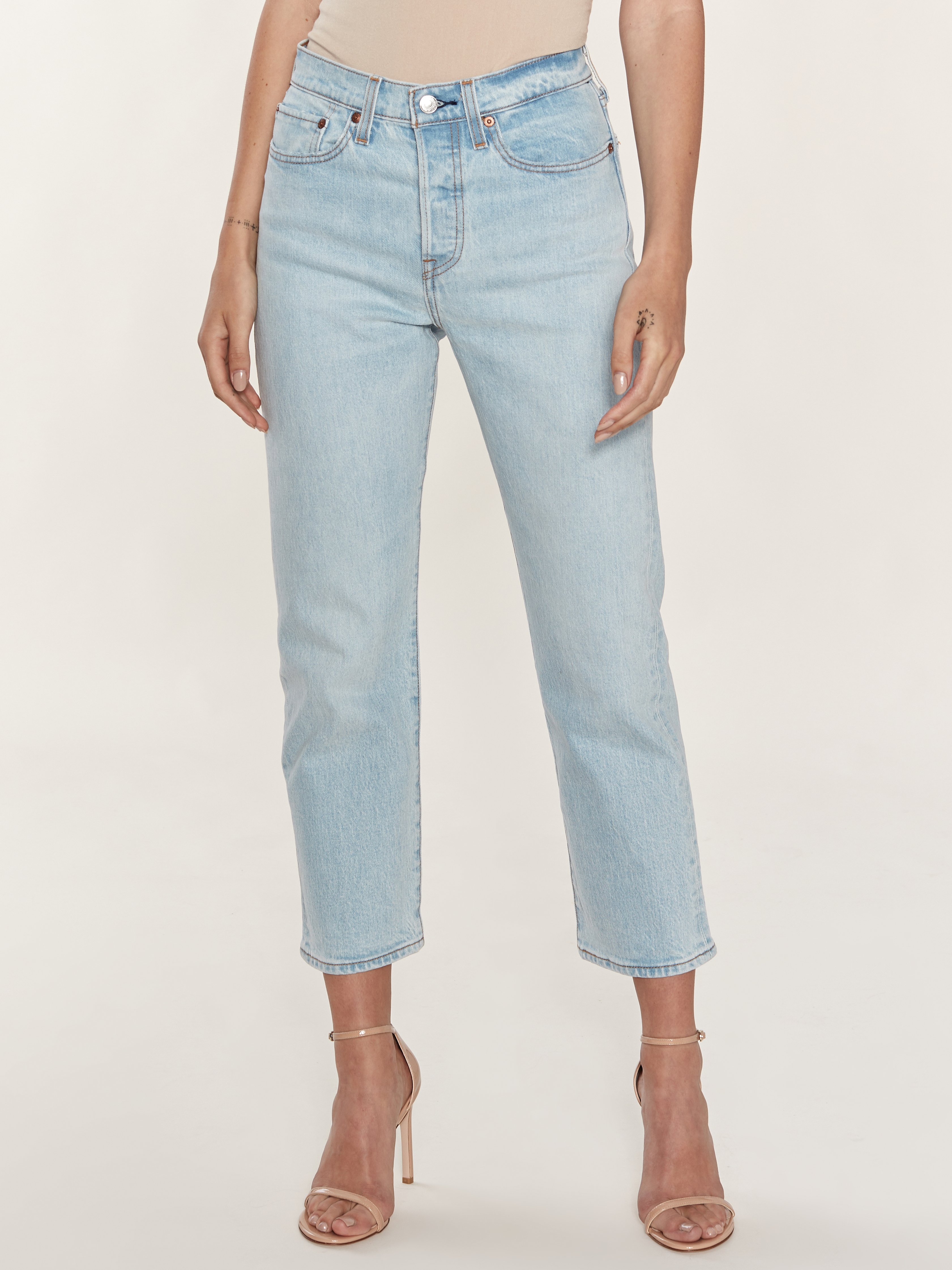 Wedgie Fit High Rise Straight Leg Jeans 