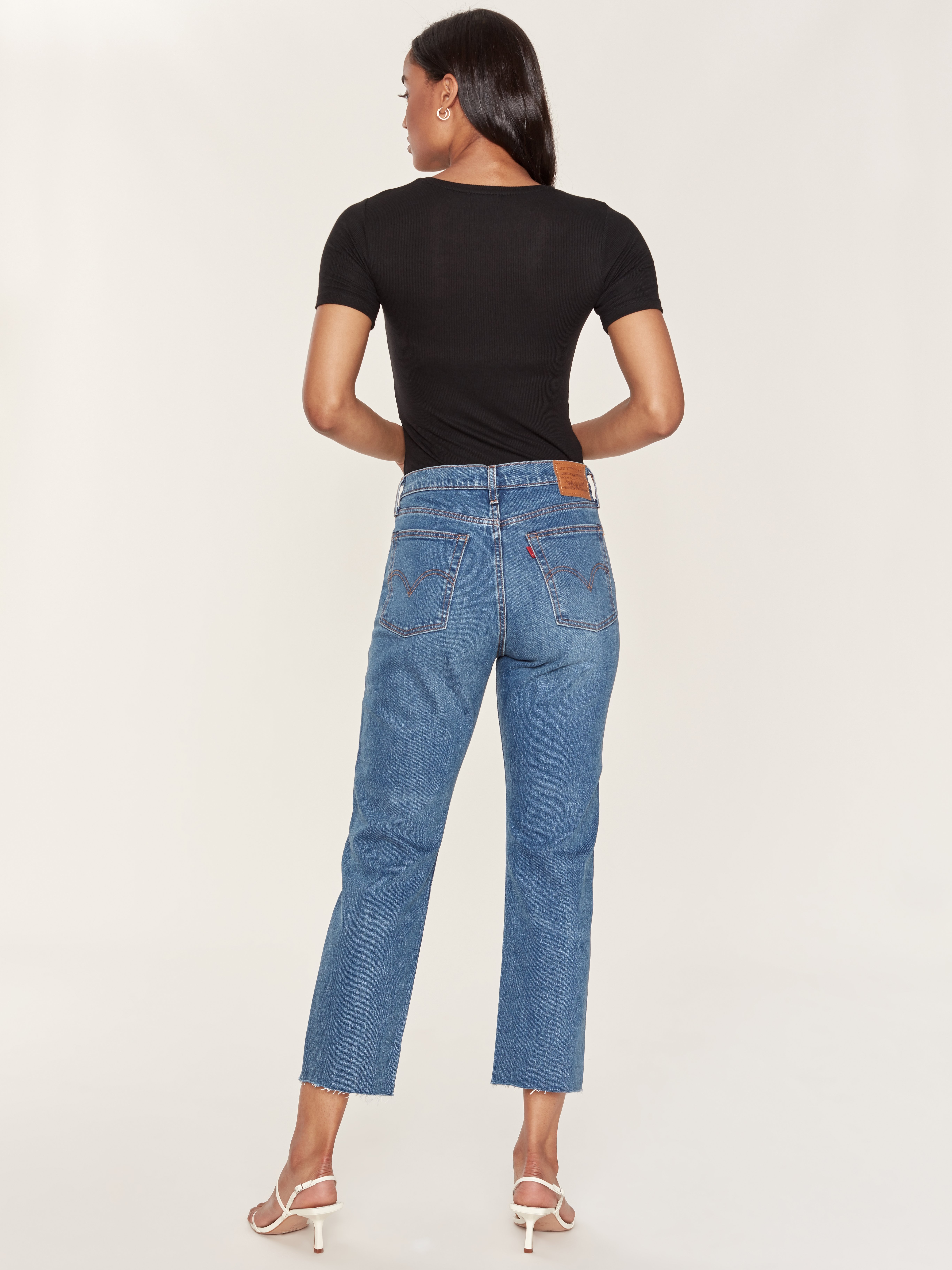 levis high waist straight leg jeans