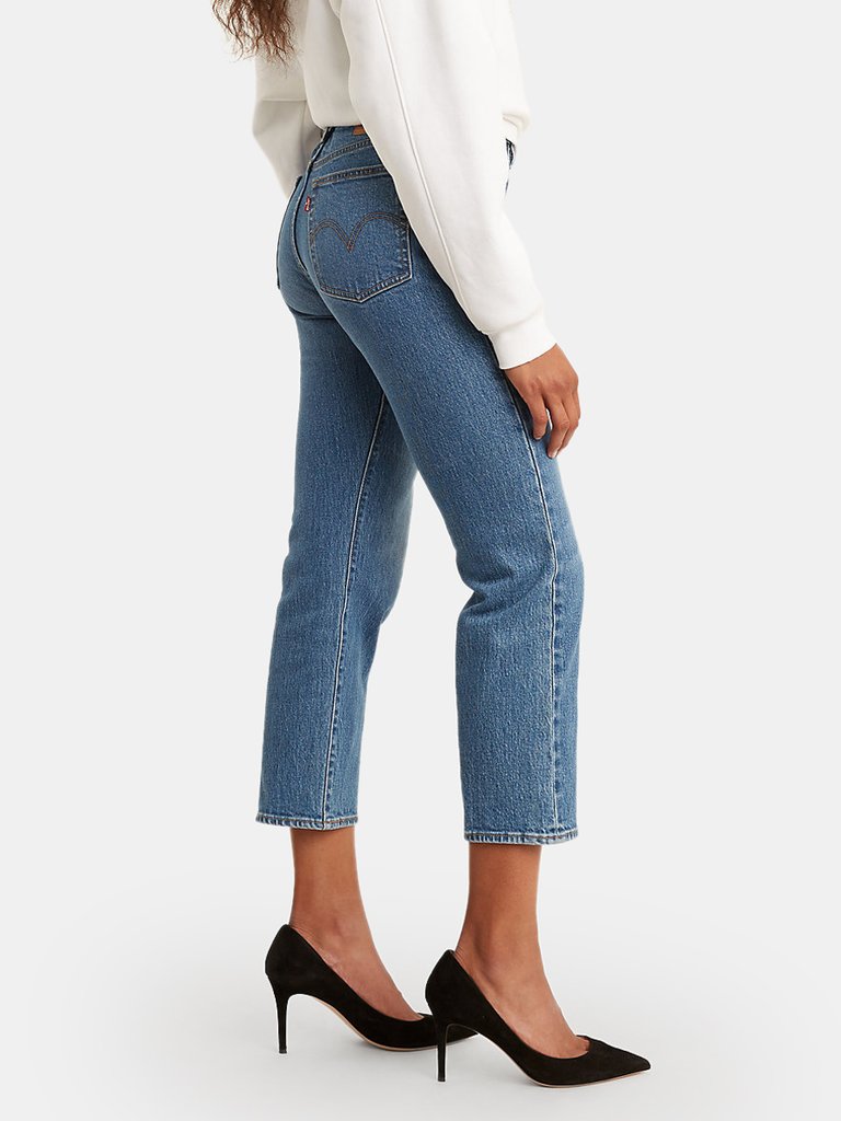 Levi's Wedgie High Rise Cropped Straight Fit Jeans | Verishop
