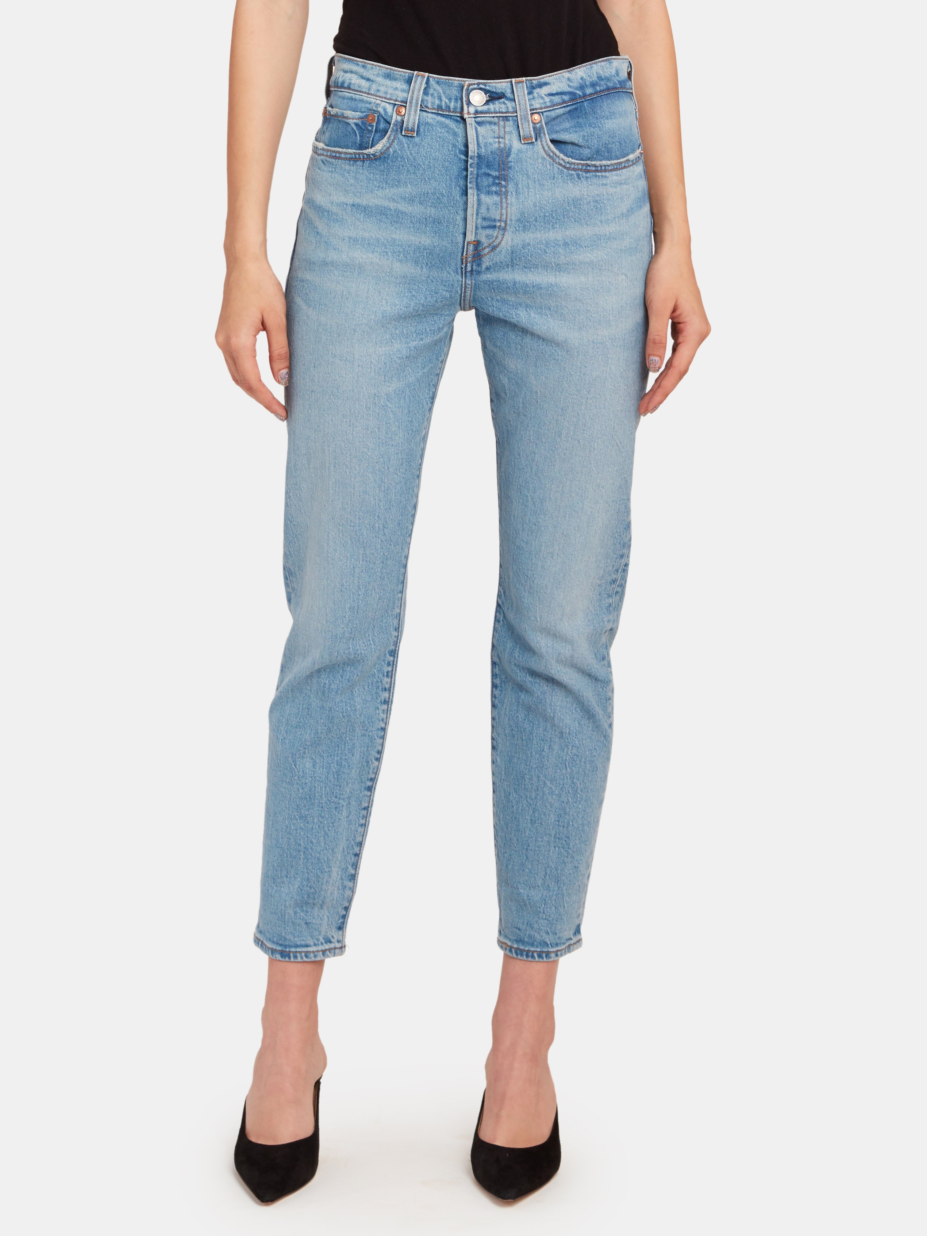 levi's wedgie icon fit high waist crop jeans