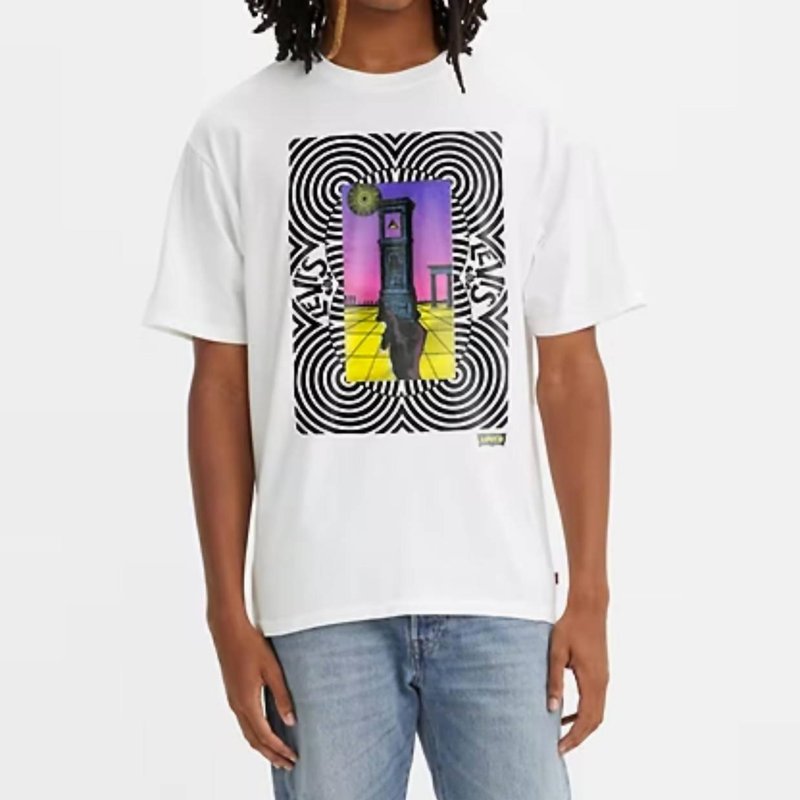 Shop Levi's Vintage Fit Surreal Clock Graphic Tee In White