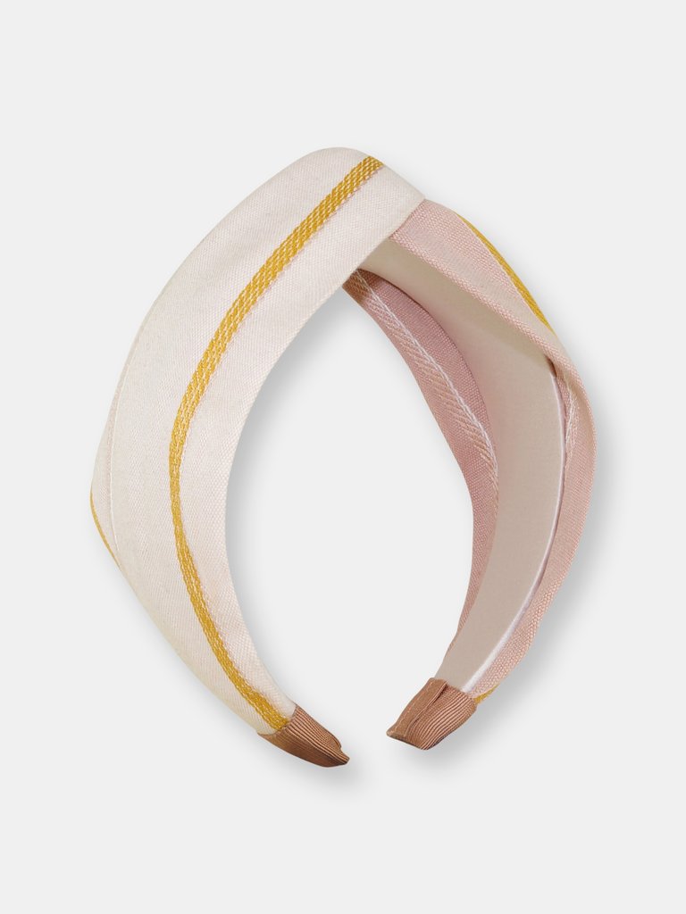 Pink Multi Stripe Headband - Pink - Multi Stripe