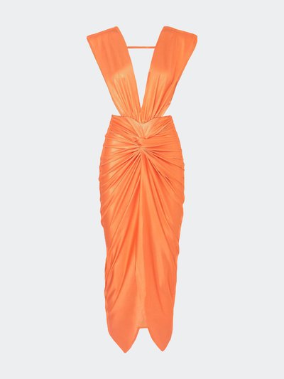Lezat Goddess Ruched Twist Dress - Glow product