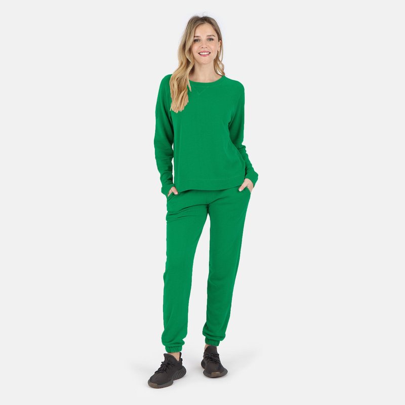 Lezat Melody Everyday Natural Sweatpant In Green