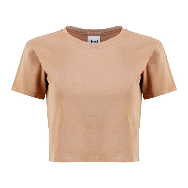 Lezat Melody Everyday Organic Cotton Tee In Brown