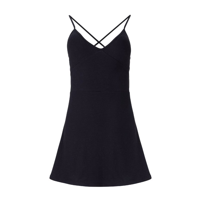 Lezat Nova Organic Cotton Sport Dress In Black