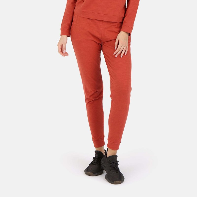 Lezat Tegan Cotton Jogger Pant In Red