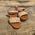 Aidos leather flat sandal - Beige