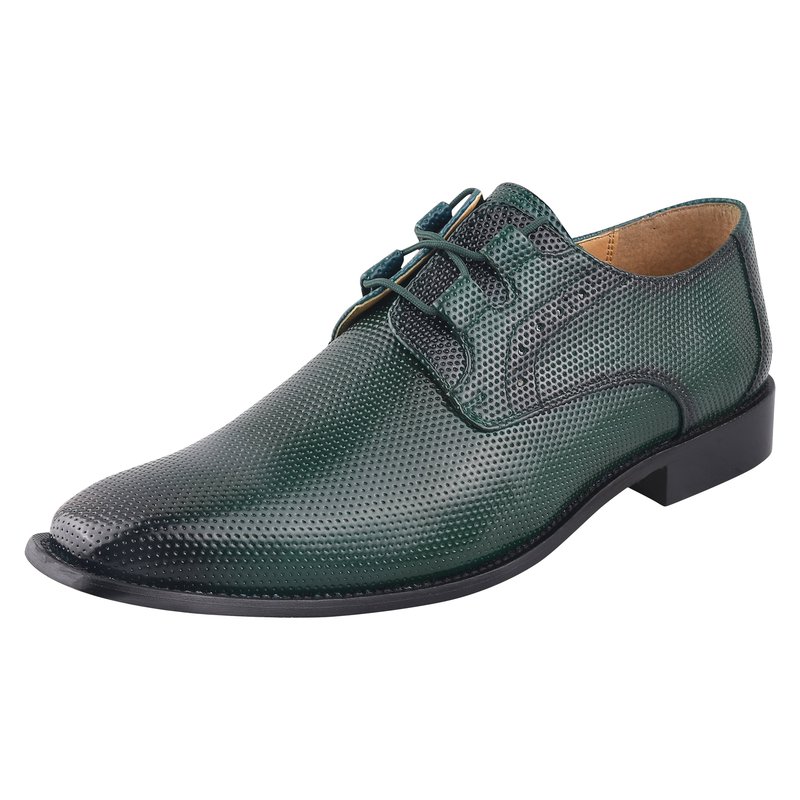 Libertyzeno Blacktown Leather Oxford Style Dress Shoes In Green