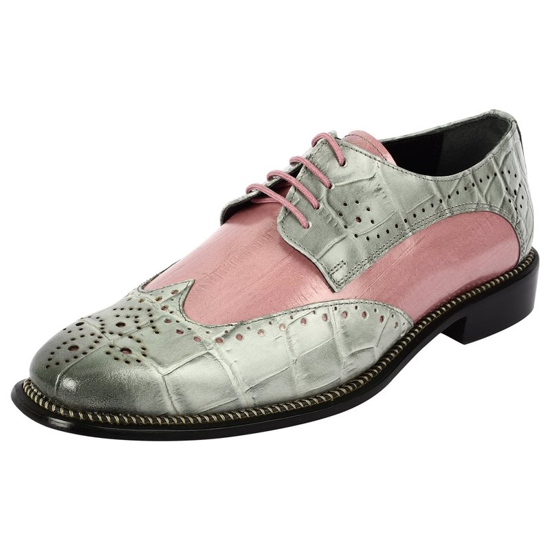 Libertyzeno Boyka Leather Red Bottom Oxford Style Dress Shoes In Pink