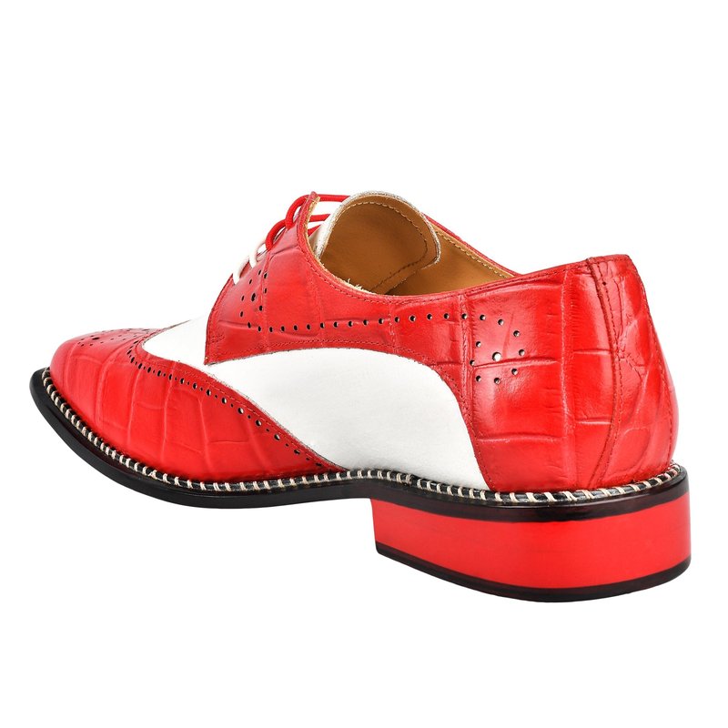 Libertyzeno Boyka Leather Red Bottom Oxford Style Dress Shoes In Black