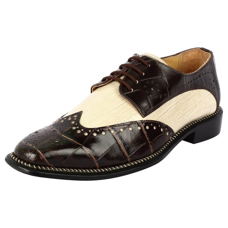 Libertyzeno Boyka Leather Red Bottom Oxford Style Dress Shoes In Brown