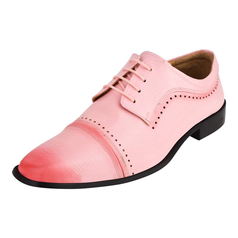 Libertyzeno Bruce Leather Oxford Style Dress Shoes In Pink