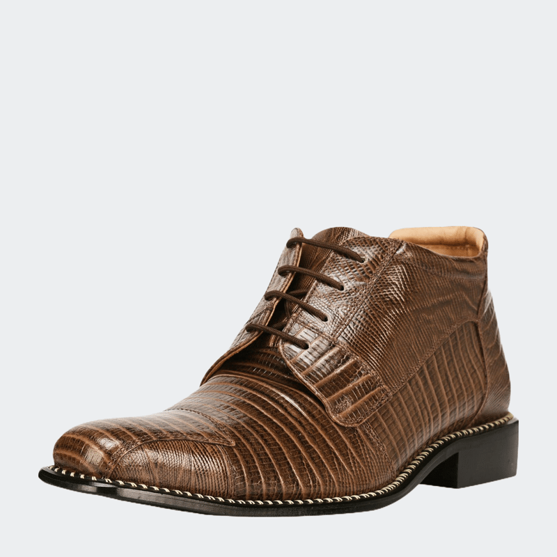 Libertyzeno Foxx Leather Lace-up Boots In Brown
