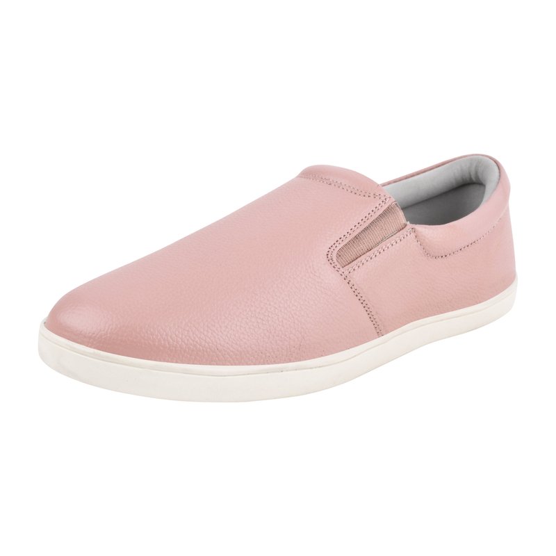 Libertyzeno Silas Genuine Leather Slip On Loafer Shoes In Pink