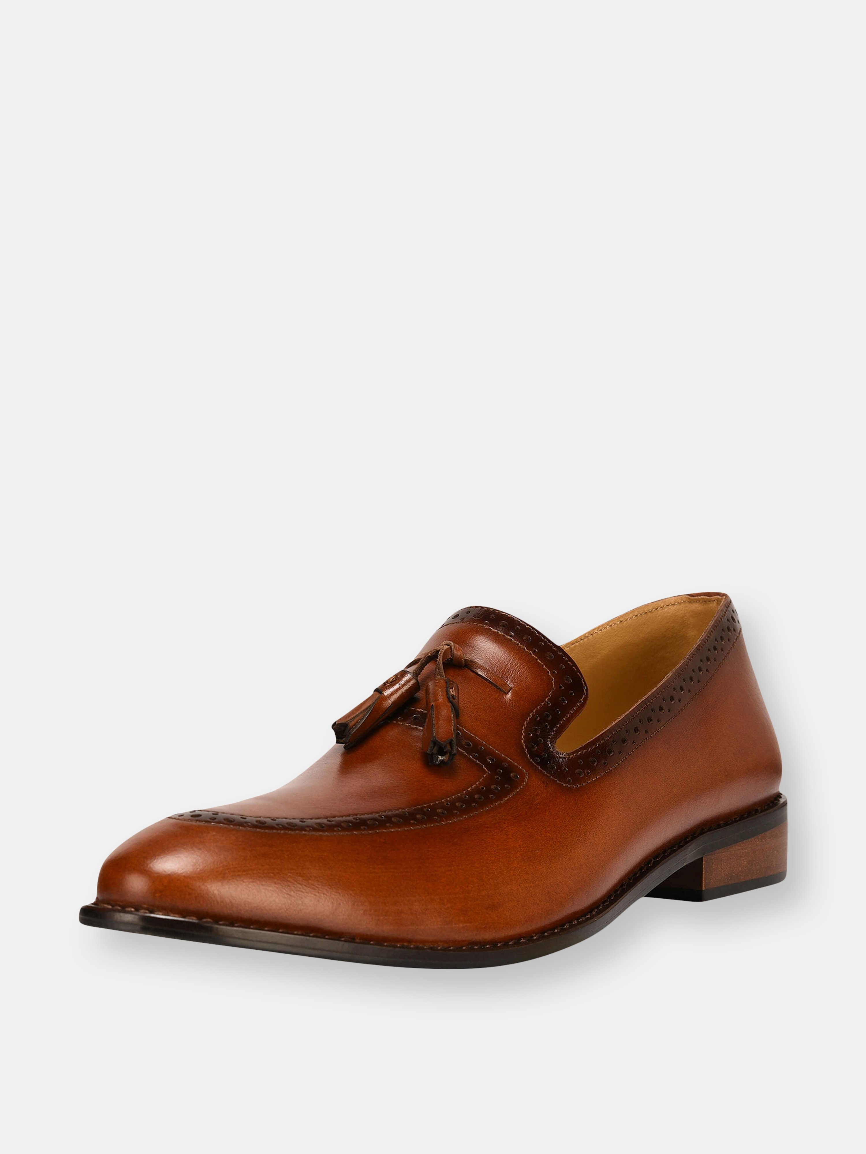 Libertyzeno Tassel Loafer Leather Tassels Shoes In Brown