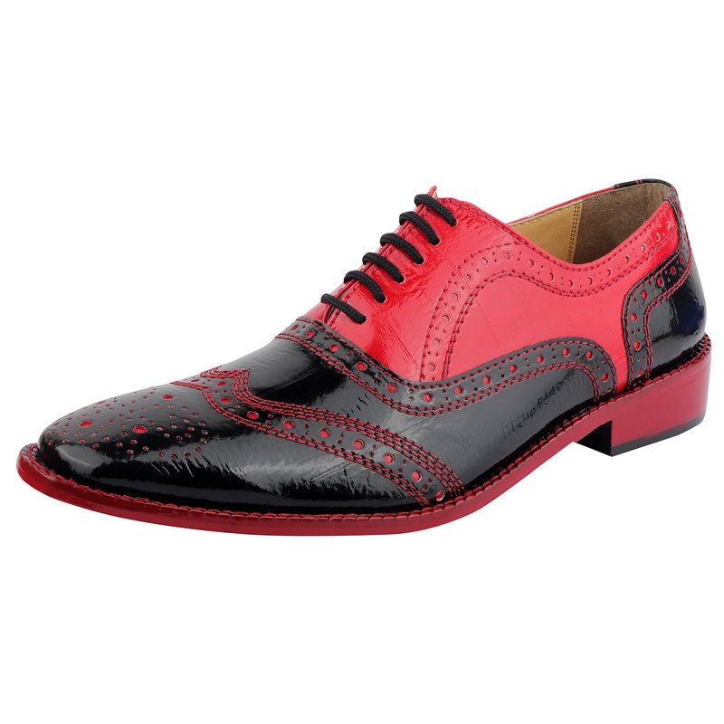 Libertyzeno Tremont Man Made Oxford Style Dress Shoes In Red