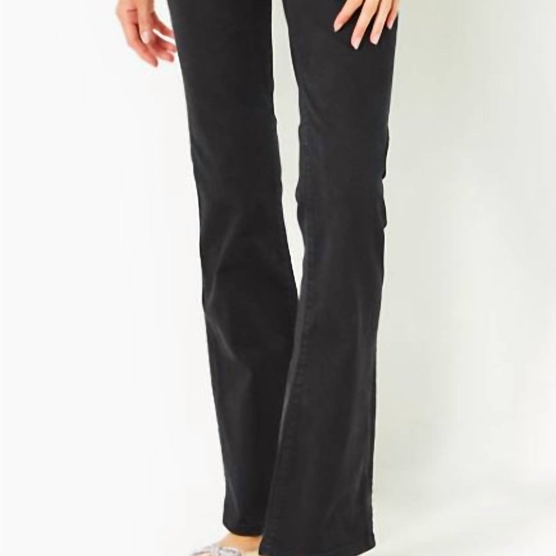 Shop Lilly Pulitzer South Ocean High Rise Bootcut Jean In Black