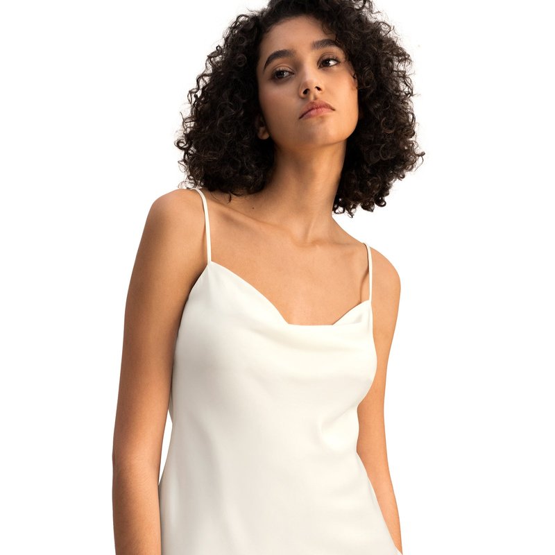 Shop Lilysilk Cowl Neck Camisole In White