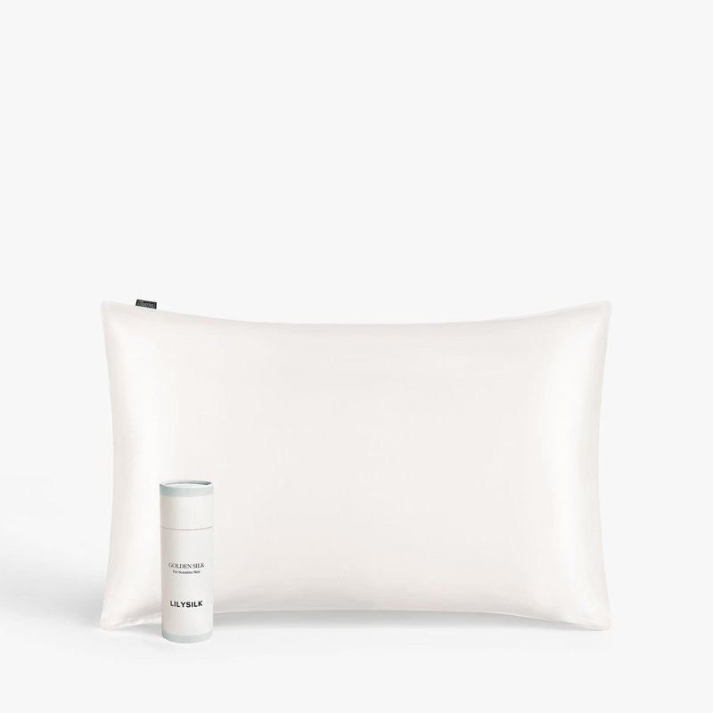 Lilysilk Lilysoft™ Ultra Soft Non-colorants Silk Pillowcase In White