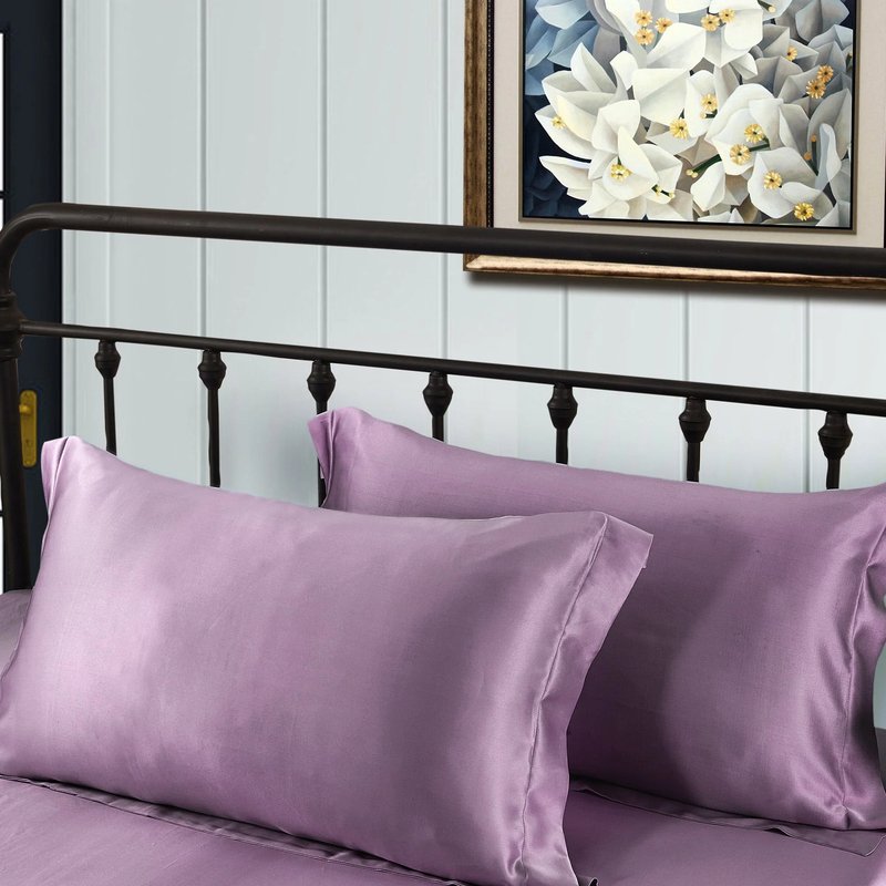 Lilysilk Oxford Envelope Luxury Silk Pillowcase In Purple