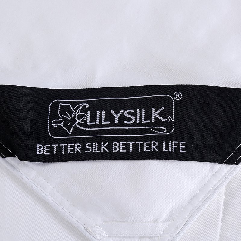 Shop Lilysilk Washable Cotton Covered Silk Comforter In White