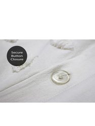 Linen House Haze Duvet Cover Set (White) (Single)