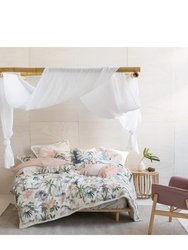 Linen House Luana Quilted Duvet Cover Set (Multicolored) (King) (UK - Superking)