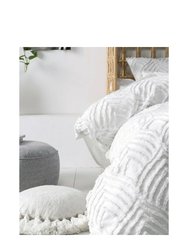 Linen House Manisha Housewife Pillowcase (Pack of 2) (White) (50cm x 75cm)