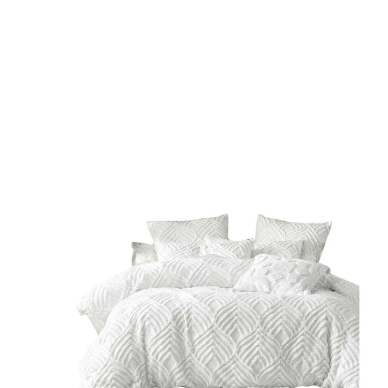 Linen House Manisha Housewife Pillowcase (pack Of 2) (white) (50cm X 75cm)