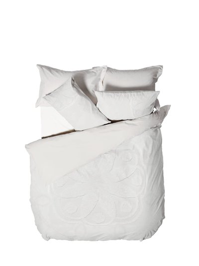 Linen House Linen House Manisha Tufted Duvet Set (White) (Full) (UK - Double) product