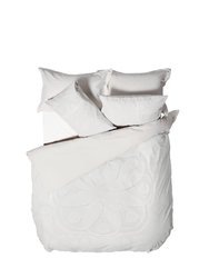 Linen House Manisha Tufted Duvet Set (White) (King) (UK - Superking) - White
