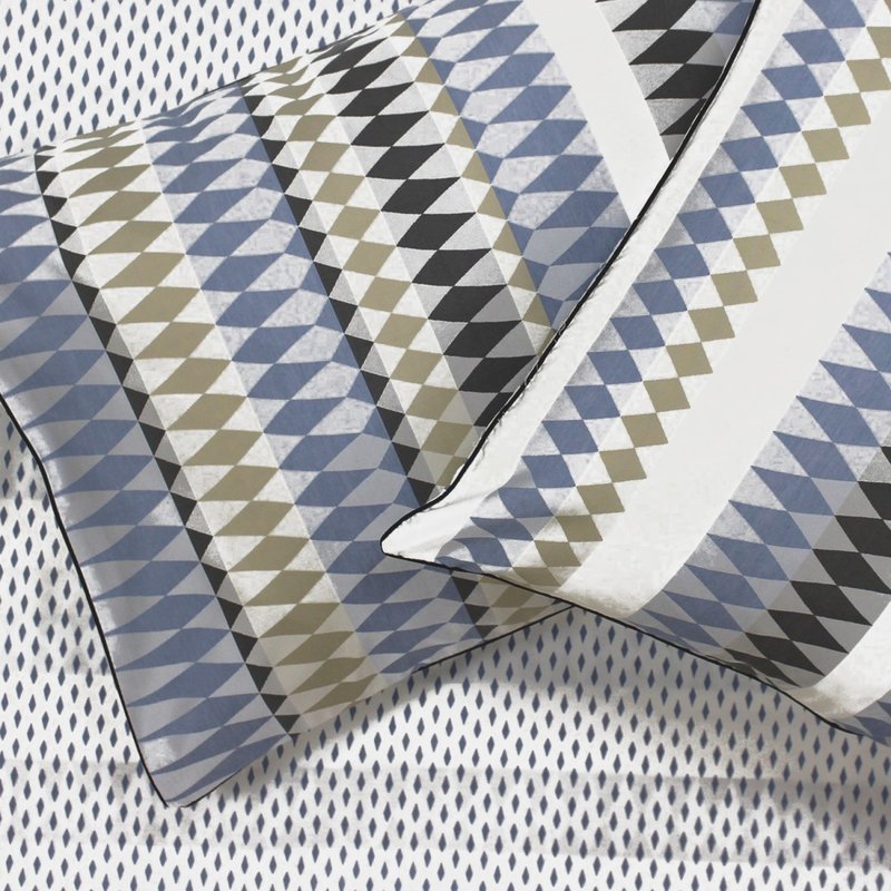 Shop Linen House Northbrook Pillowcase Pair (indigo) (20 X 30in) (uk In Blue