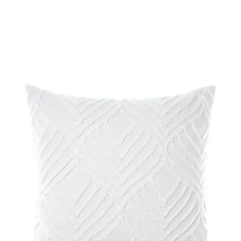 Linen House Palm Springs Tufted Pillow Sham In White