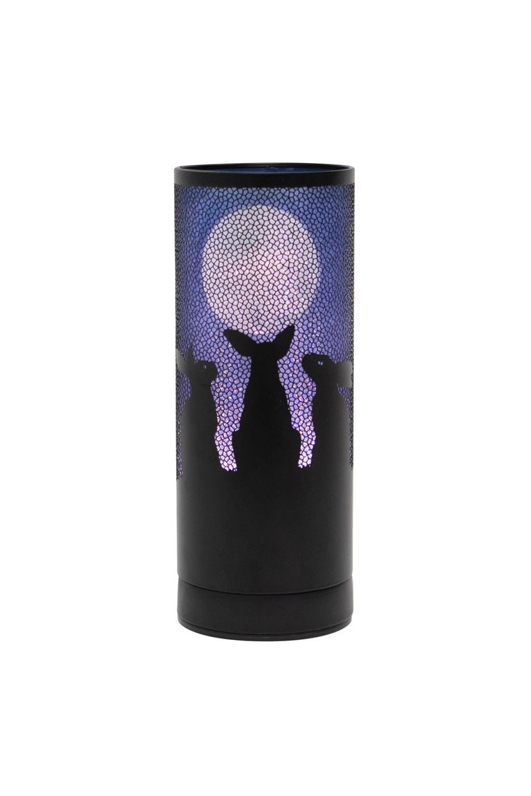 Moon Gazing Hares Aroma Lamp - Black/Purple