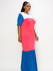 Ami Colorblock Maxi Dress