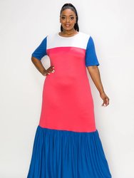 Ami Colorblock Maxi Dress