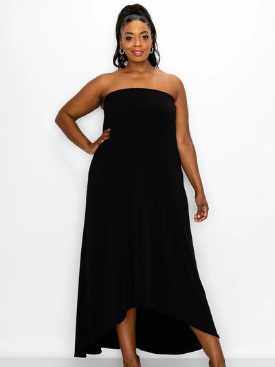 LIVD Flowy Strapless High Low Dress product