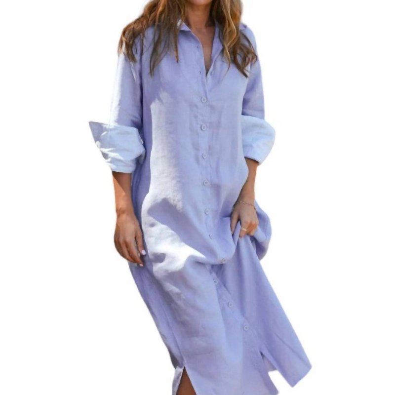 Ljc Designs Stevie Midi Dress In Cornflower Blue