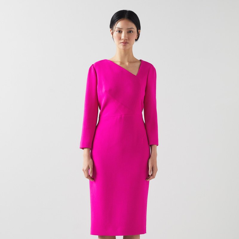 Shop Lk Bennett Alexis Dresses In Pink