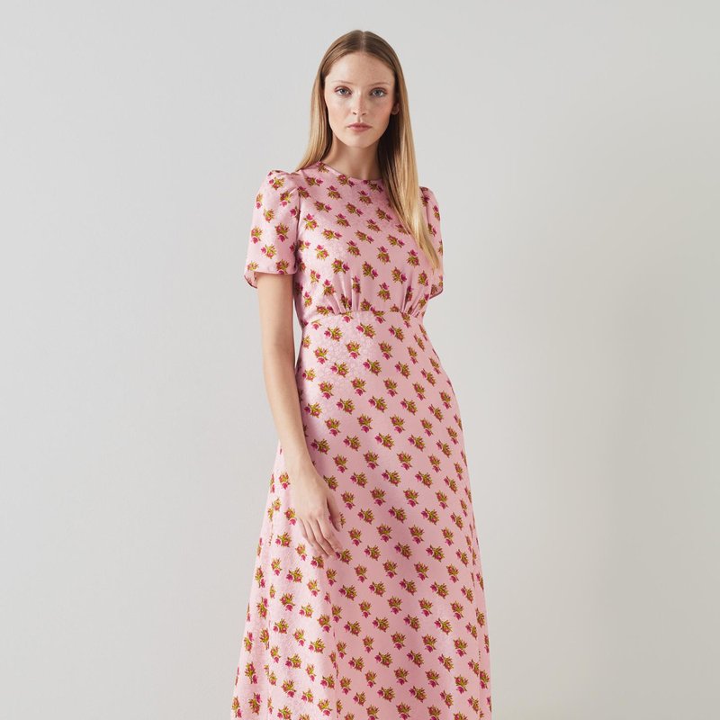 Shop Lk Bennett Boyd Lotus Multi Dress In Pink