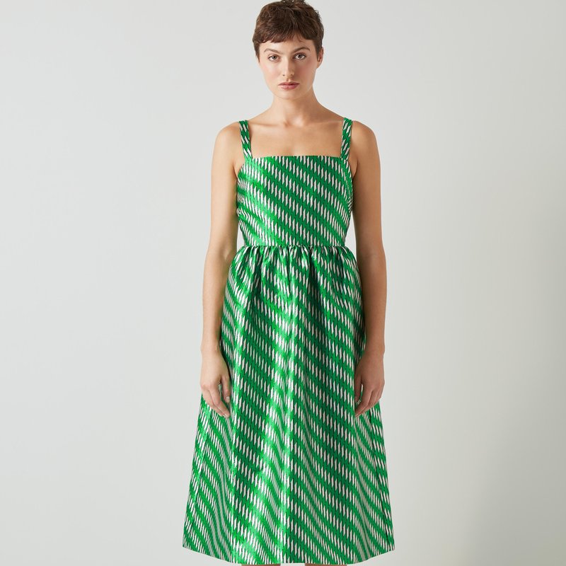 Shop Lk Bennett Elodie Dresses In Green