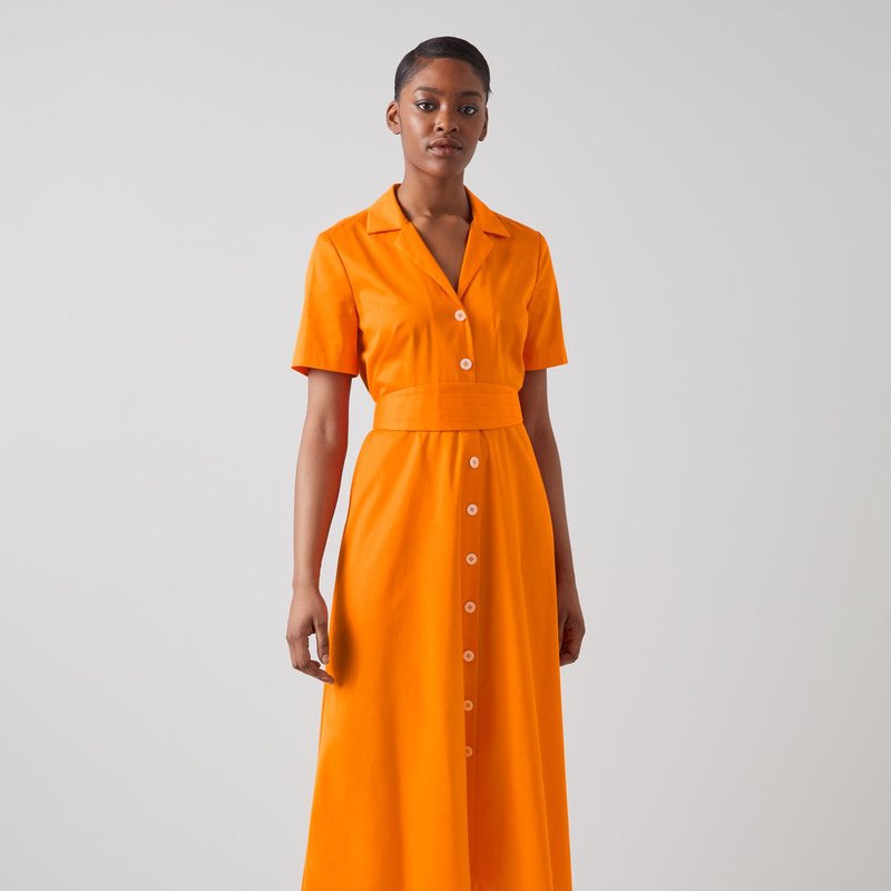 Shop Lk Bennett Joplin Russet Orange Dress